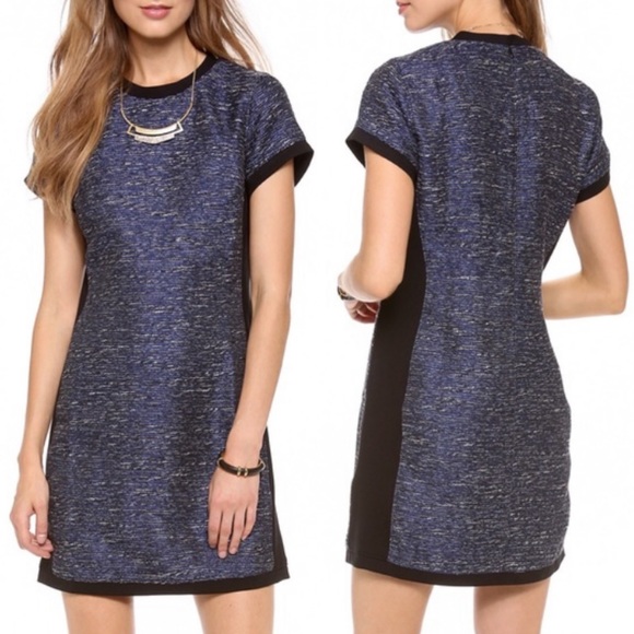 Madewell Dresses & Skirts - 2️⃣0️⃣ Madewell Shimmer Blue Tweed Tee Mini Dress